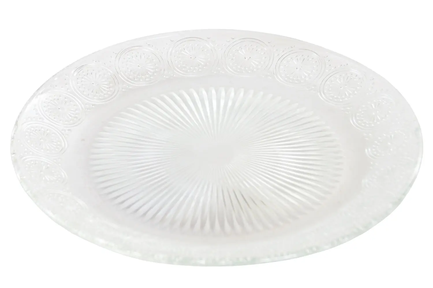 Buy wholesale Glass plate 18x18x1.7 transparent mandala PC227657