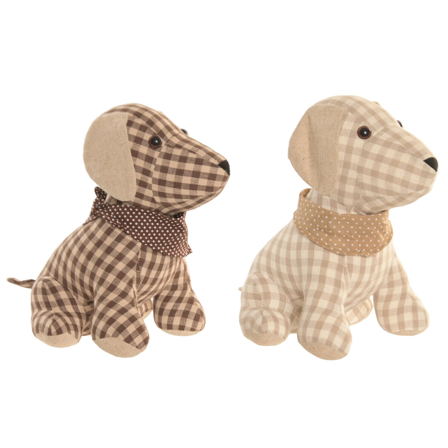 Türstopper aus Polyester, 18x25x25 cm, Hund, 2 Stück, sortiert.SP227034