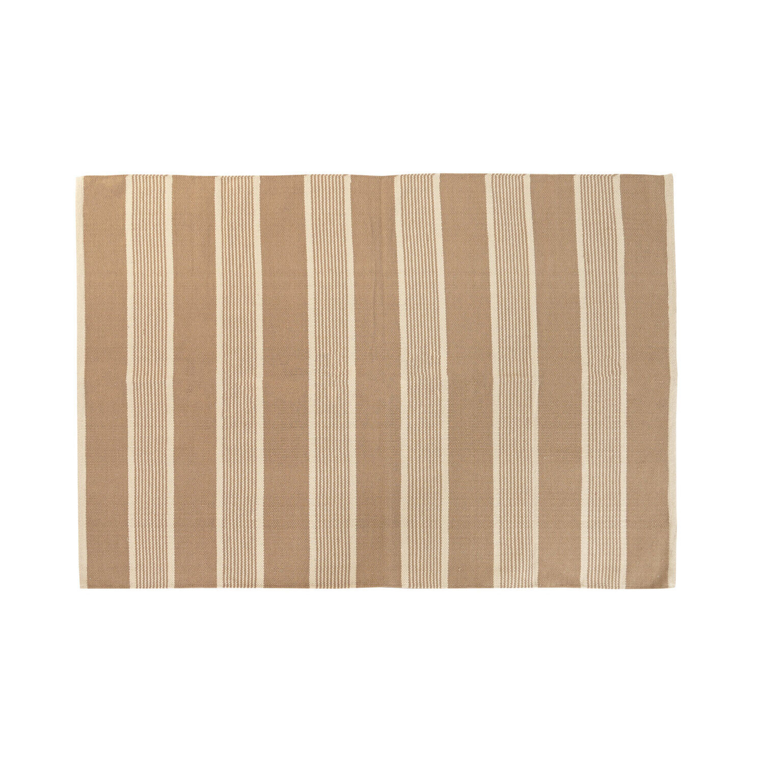 Baumwoll-Jute-Teppich 120x170 1200 g/m² Streifen TX227957