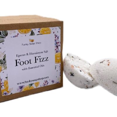 Foot Fizz, Epsom & Himalayan Salt Bad mit ätherischen Ölen