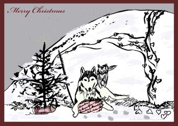 Carte postale joyeux Noël 1