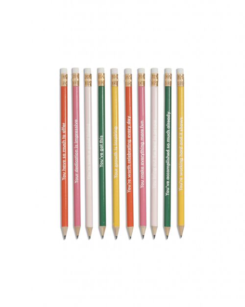 Write On Pencil Set, Colorblock Compliments