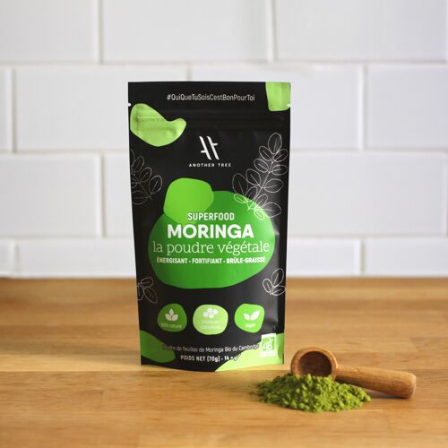Moringa bio, la poudre végétale - Superfood ANOTHER TREE, 70g
