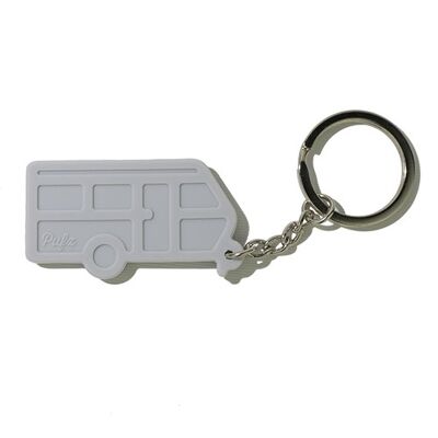 Keyring, Caravan, grey