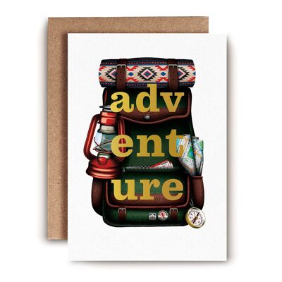 Adventure Backpack Leaving Card