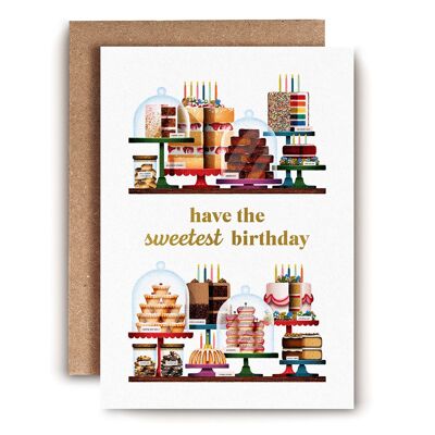 Cake Shelves Birthday Card