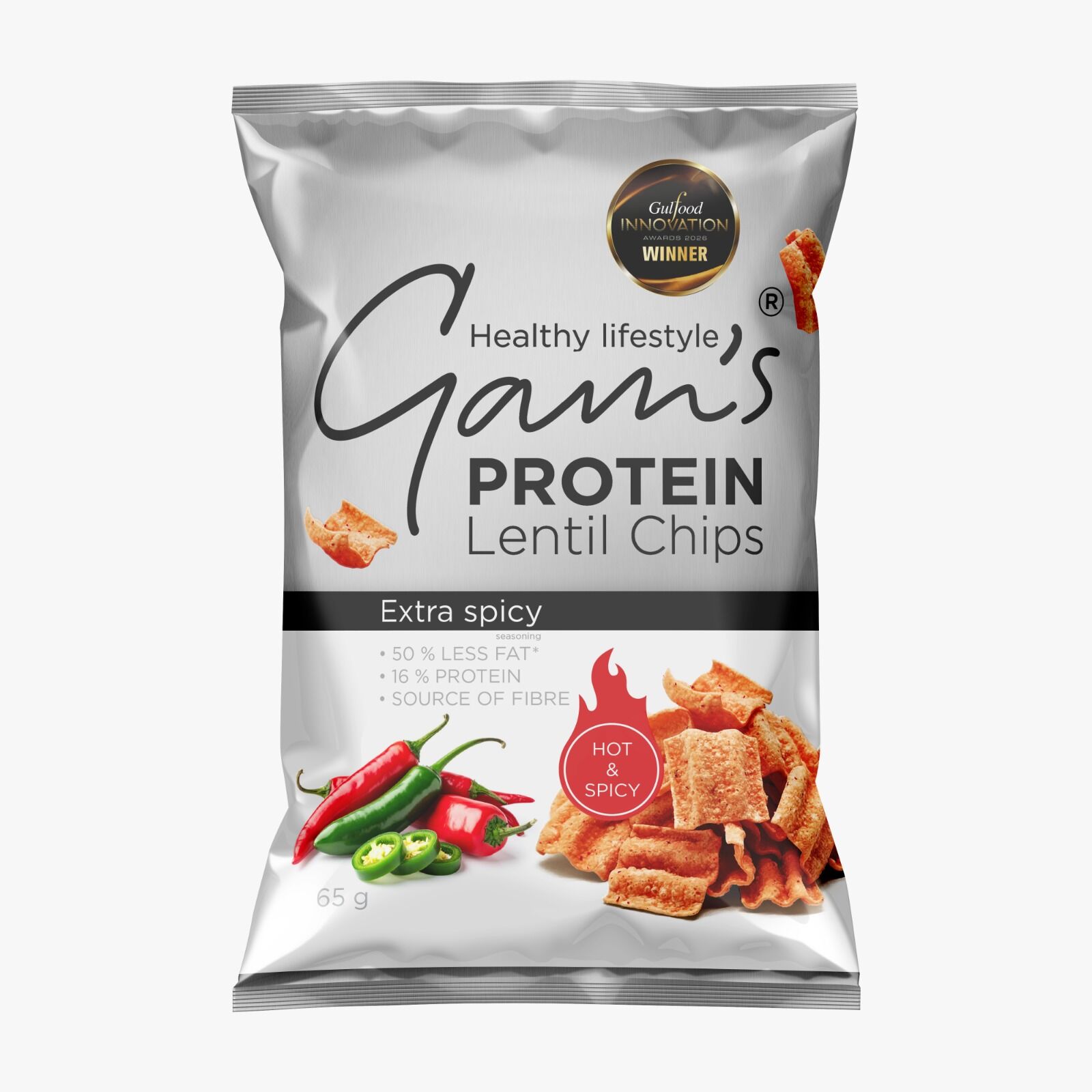 Gam's Protein Chips Extra Spicy Protein Chips 65g