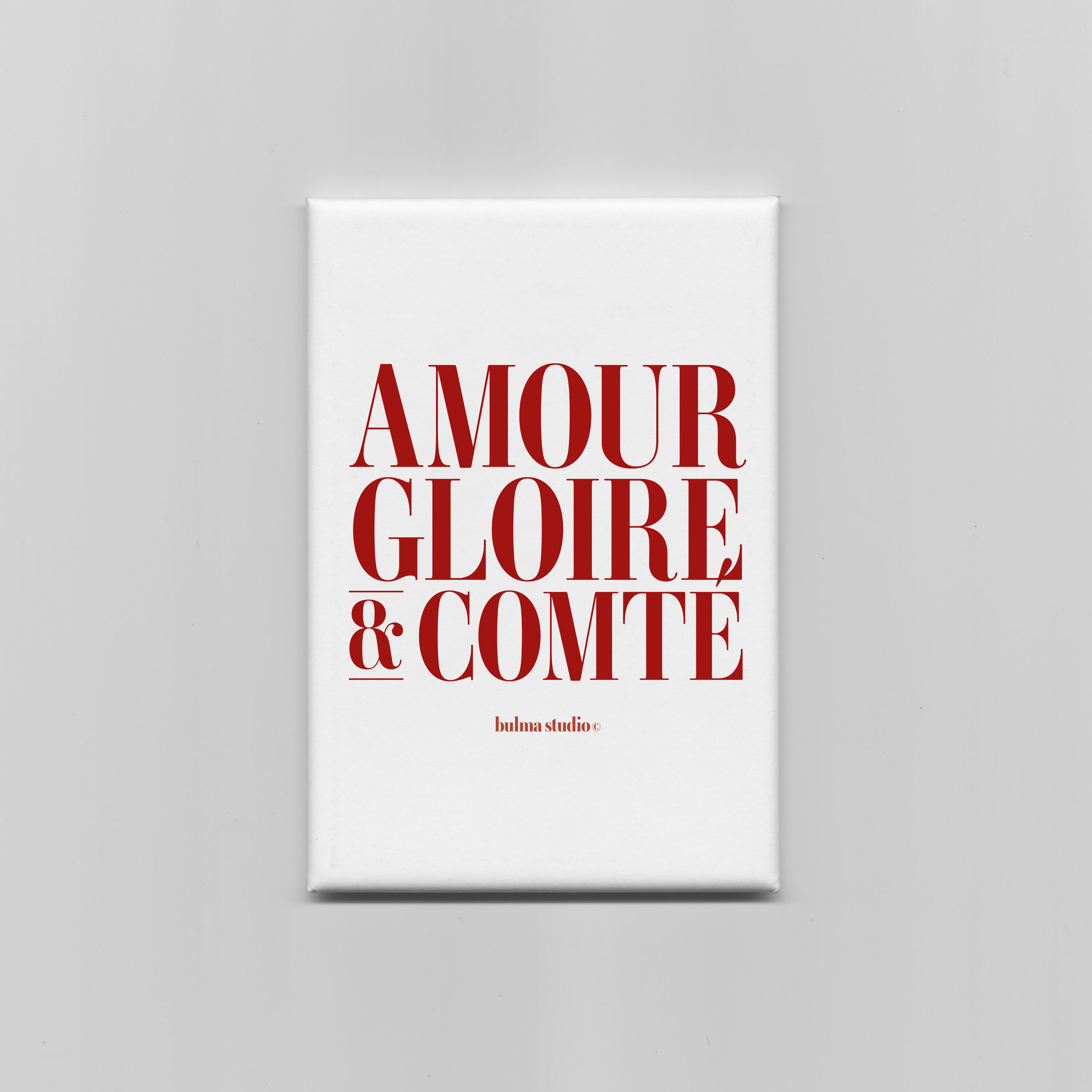 Humorous Fridge Magnet "Love, Glory & Comté" - Gastronomy - Made in France