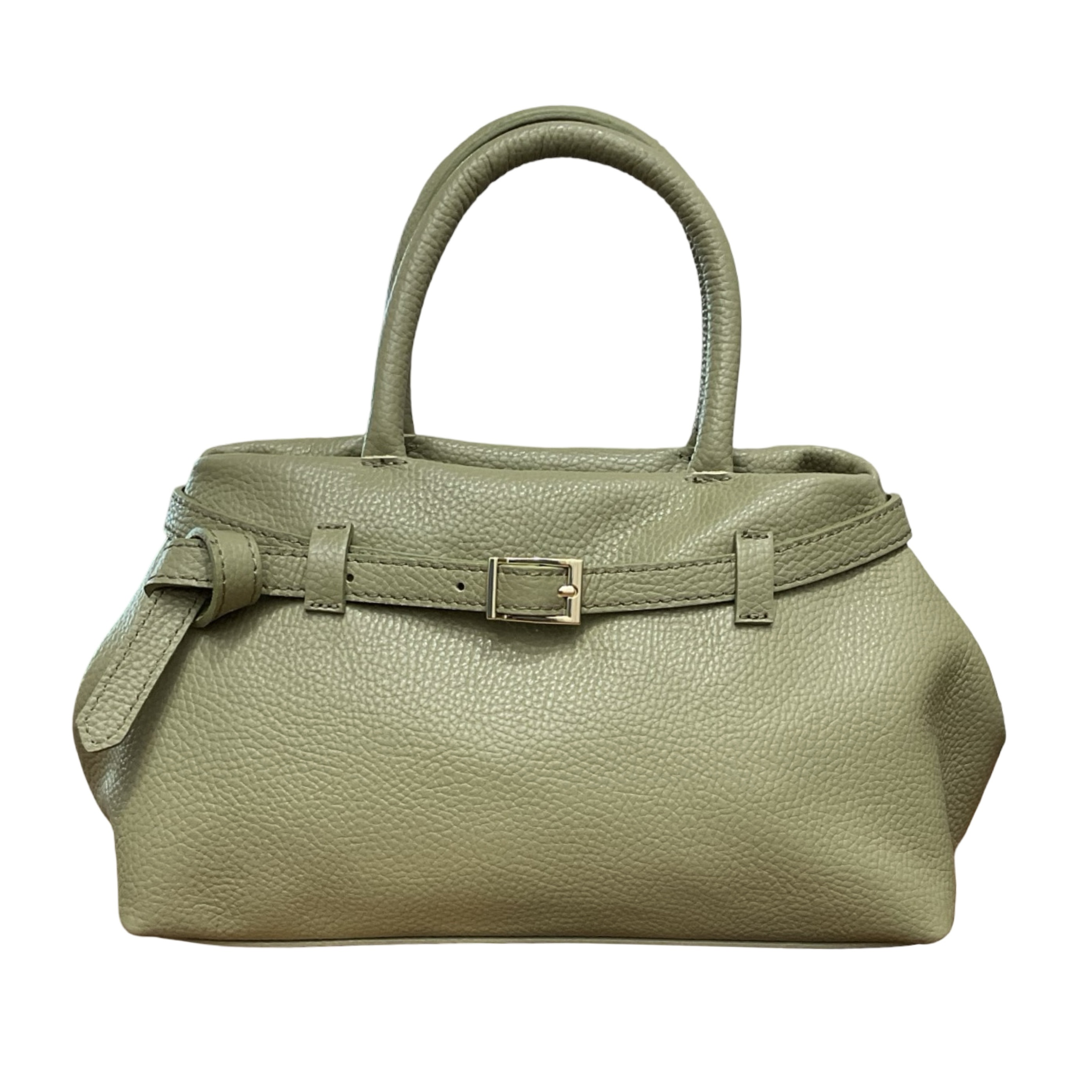 Small Grained Leather Handbag Leatina