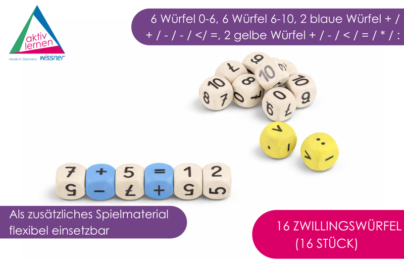 Dés Décimaux Wissner – Matériel Montessori En Bois Recyclé Pour Apprendre Les Maths En S’amusant, Fabriqué En Allemagne