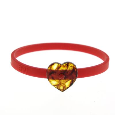 Red & Heart adult bracelet