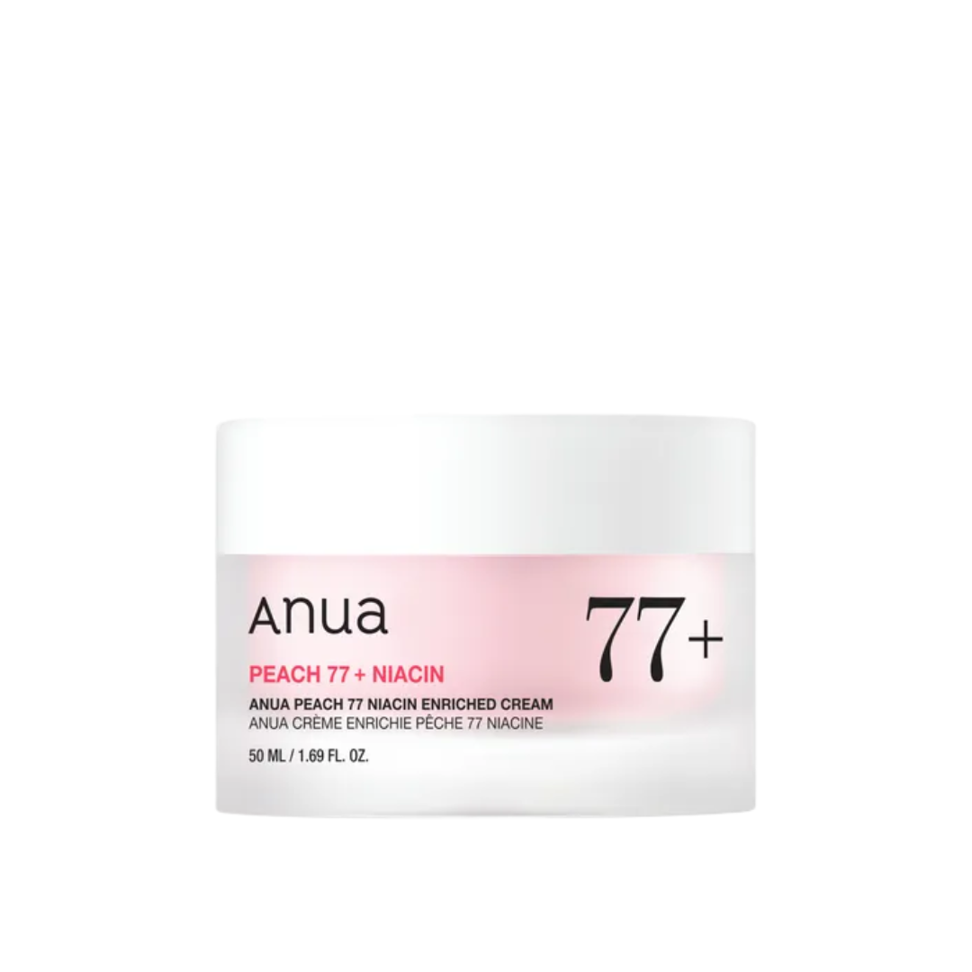 Anua - Peach 77% Niacin Enriched Cream, Crème Enrichie à la Niacine et 77% de Pêche