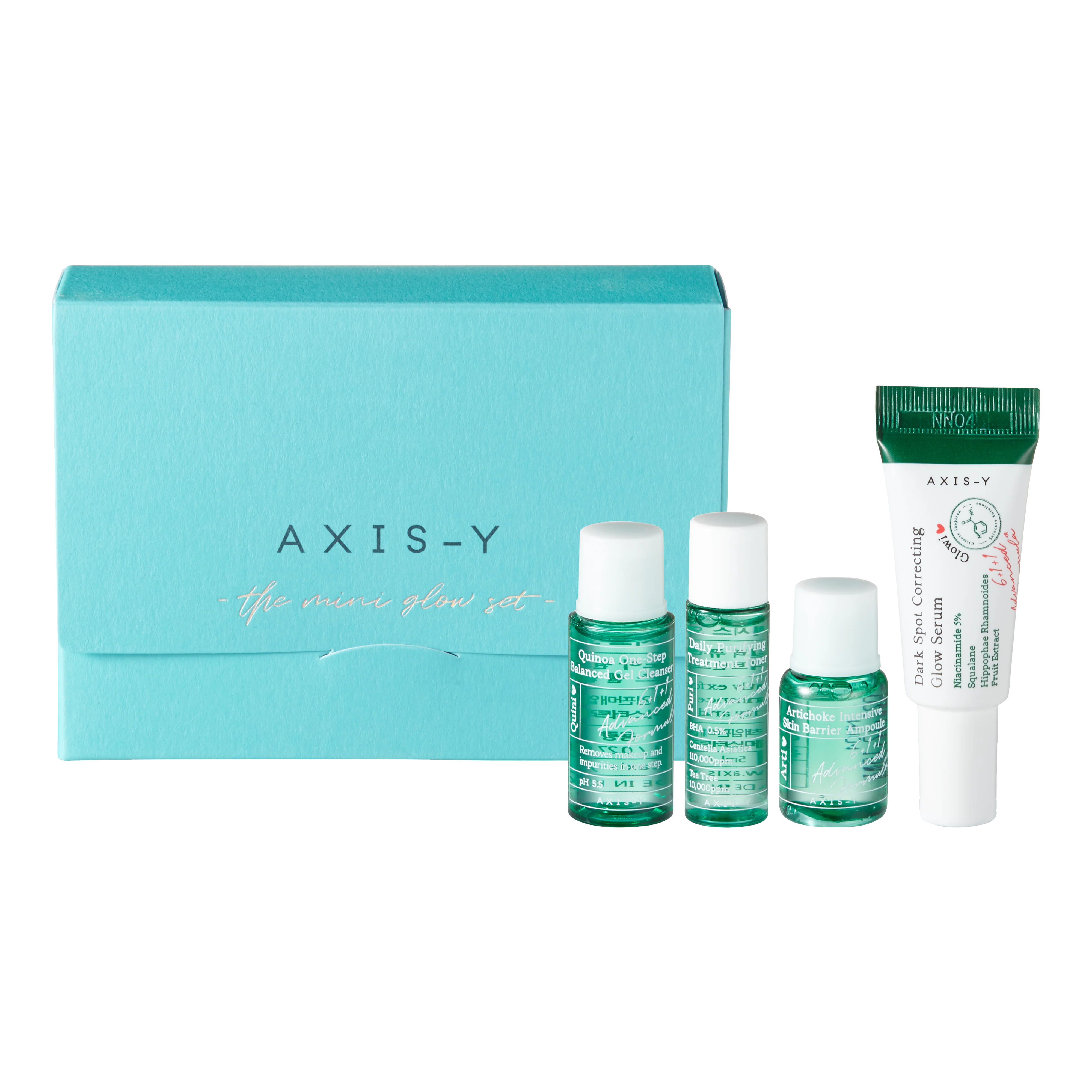 Axis-Y Mini Glow Set (8 ml + 5 ml + 5 ml + 5 ml)