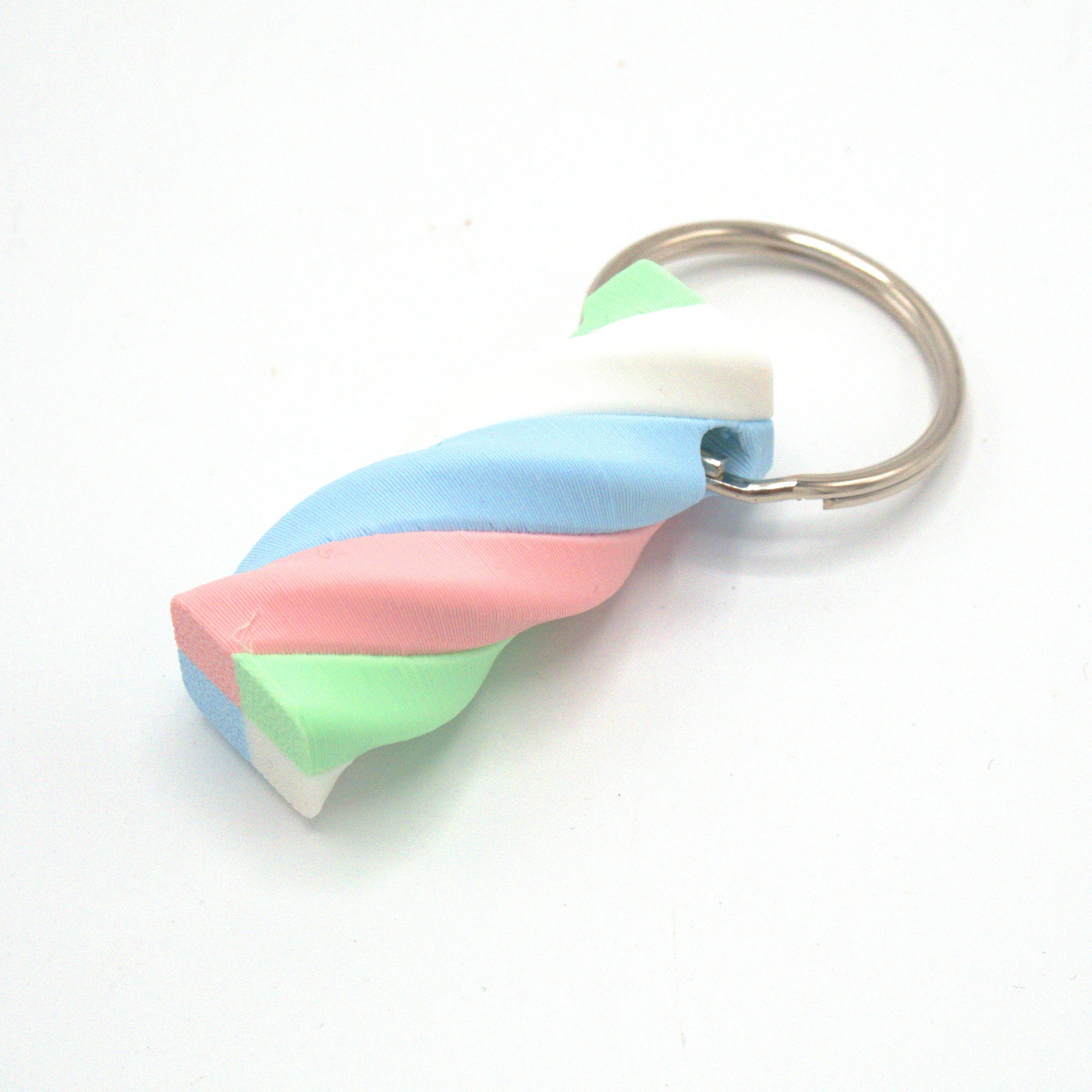 Twisted candy keychain 4 colors green