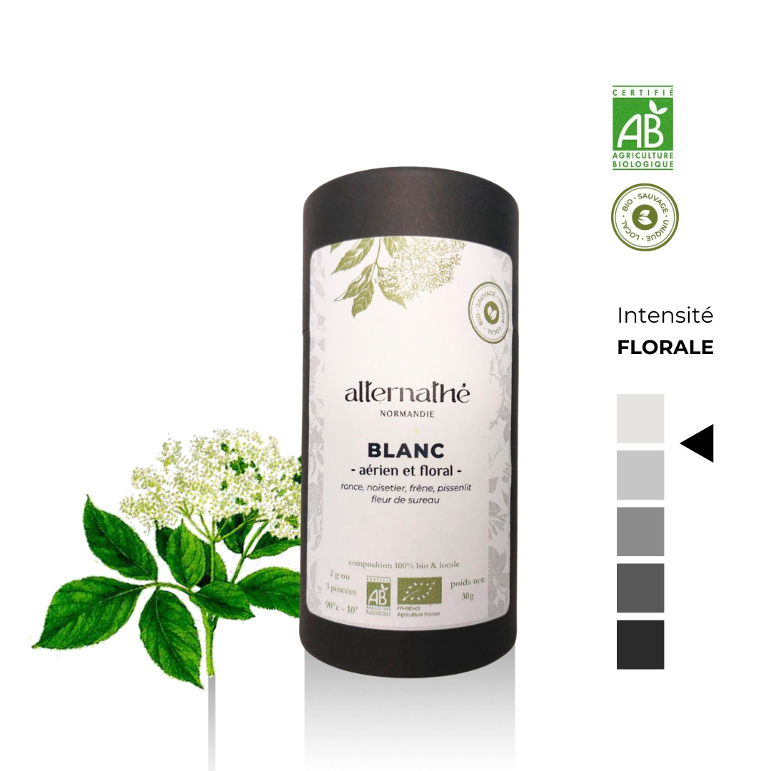 Infusion Alternathé, l'alternative au thé BLANC, en vrac > Aérien et floral