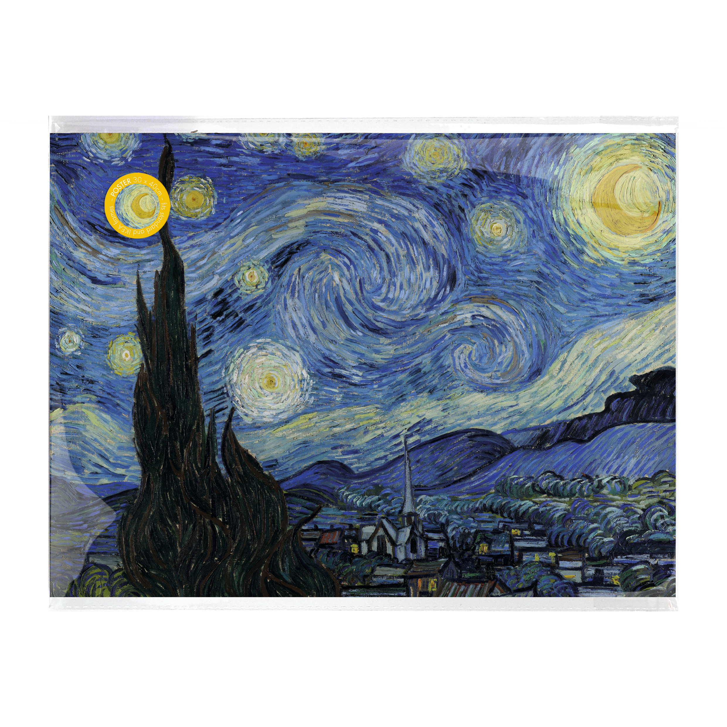 Mini-Poster A3 - Van Gogh Die Sternennacht