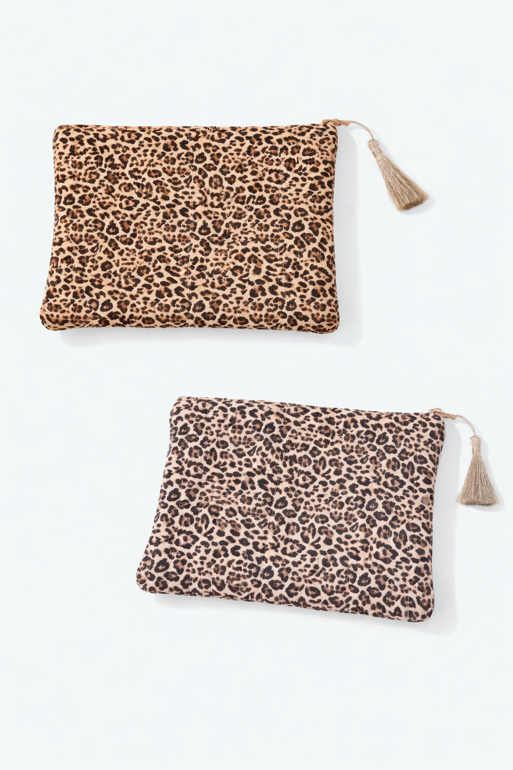 Leopard print pouch/pencil case 21x16 cm CY72