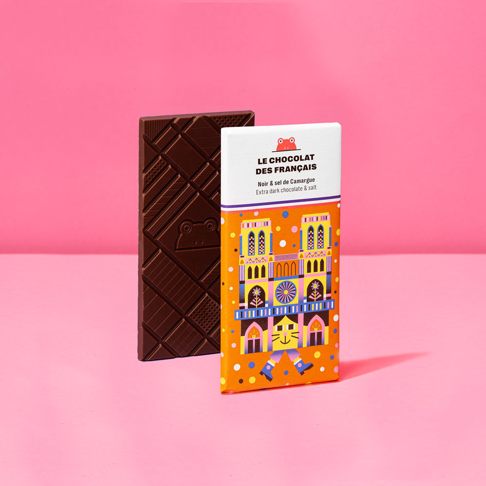 Dark chocolate bar 71% & Camargue salt - 70g