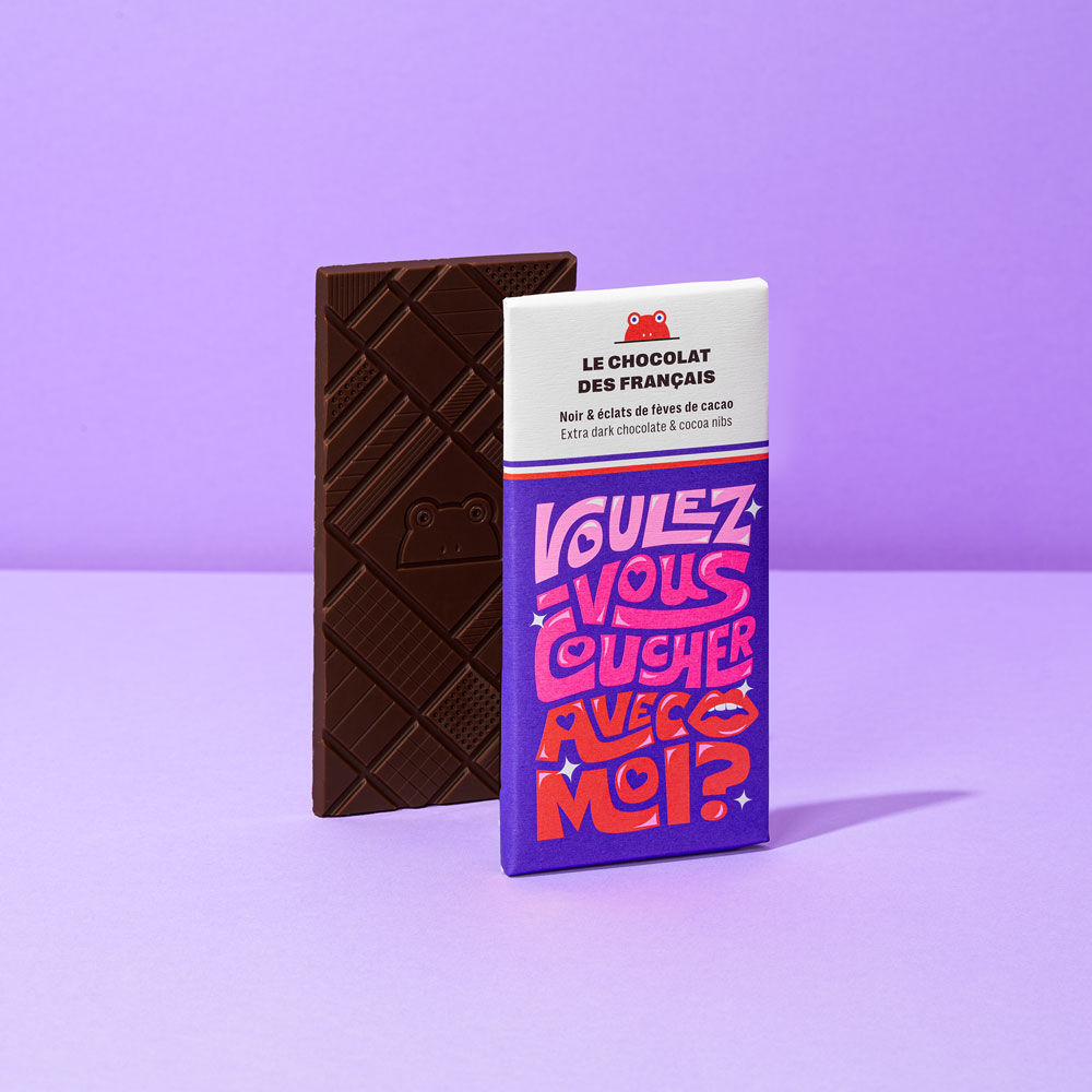 Dark chocolate tablet 71% & cocoa nibs - 70g