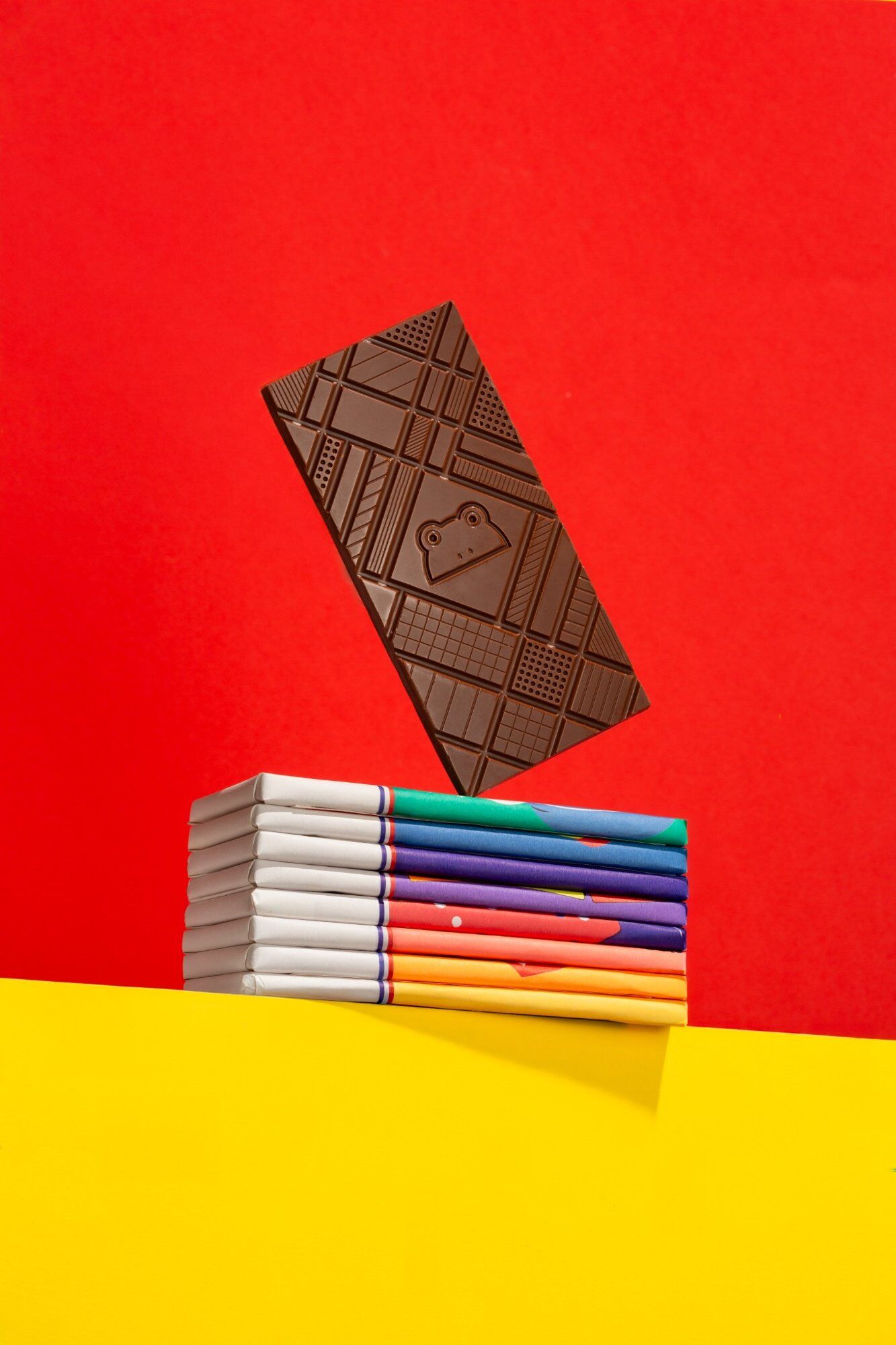 Tablette chocolat Noir 56%, amandes, caramel & sel - 70g