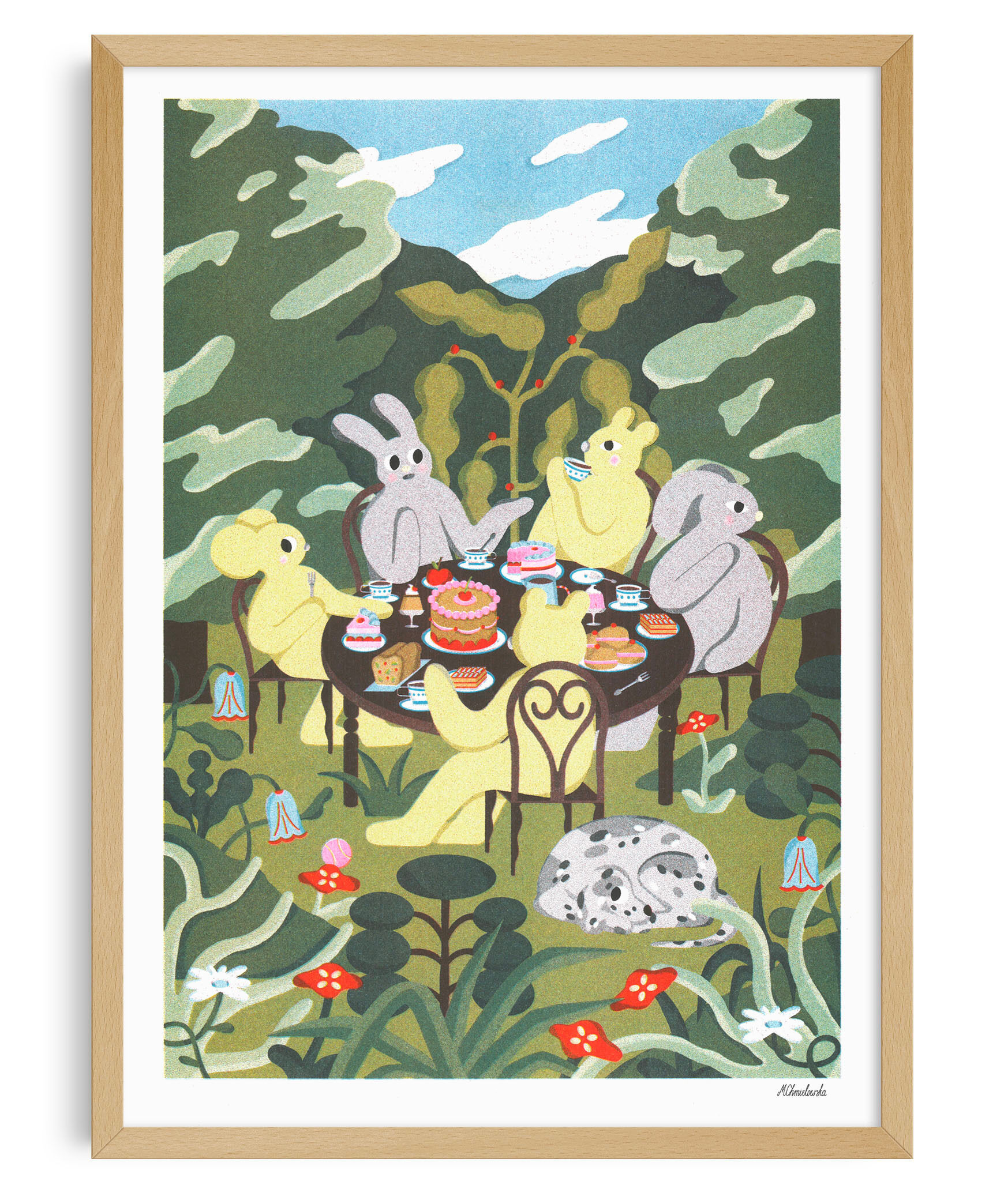 A3 poster - Magda Chmielowska - The Garden Tea Party