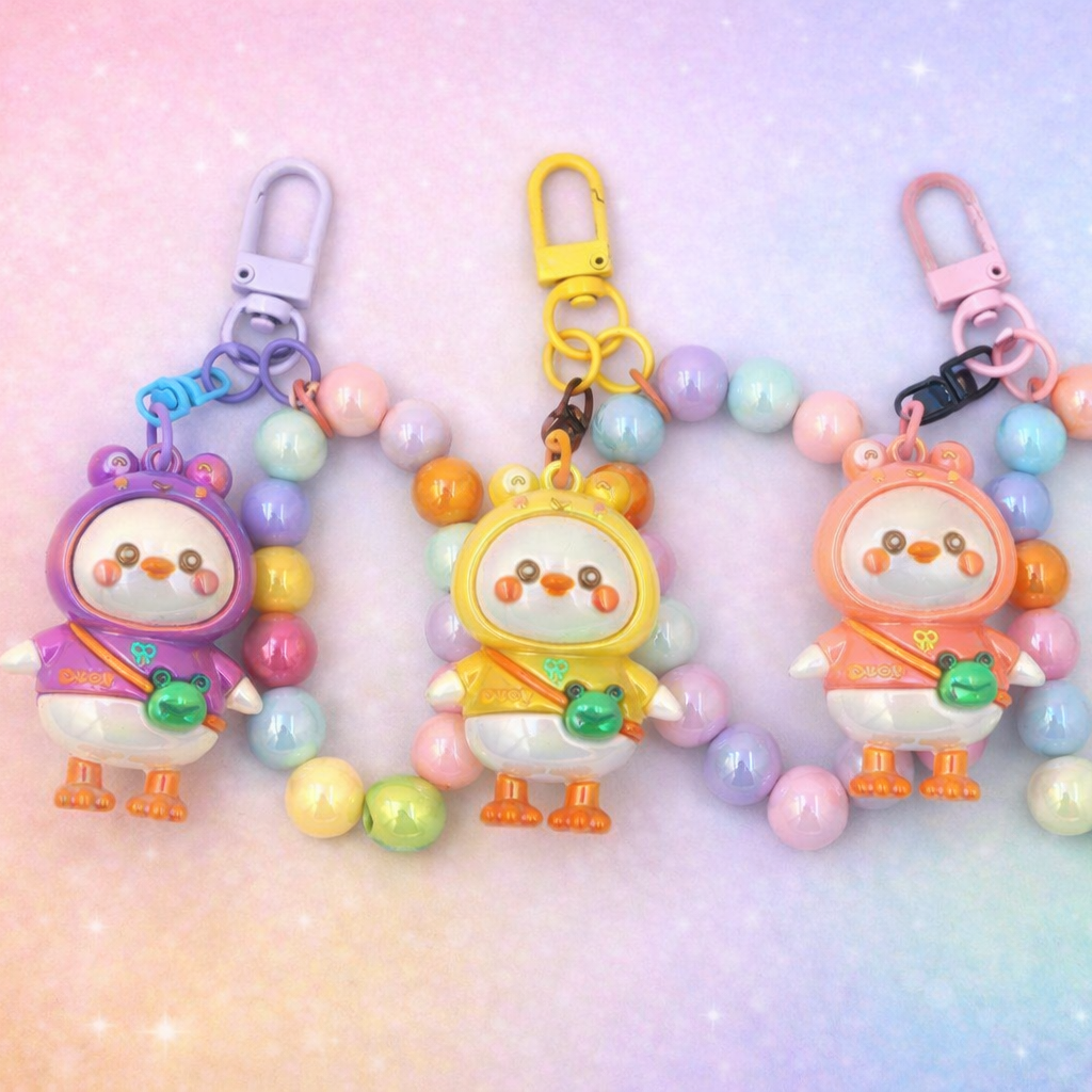 Porte-clés/ Charms téléphone Canard Kawaii