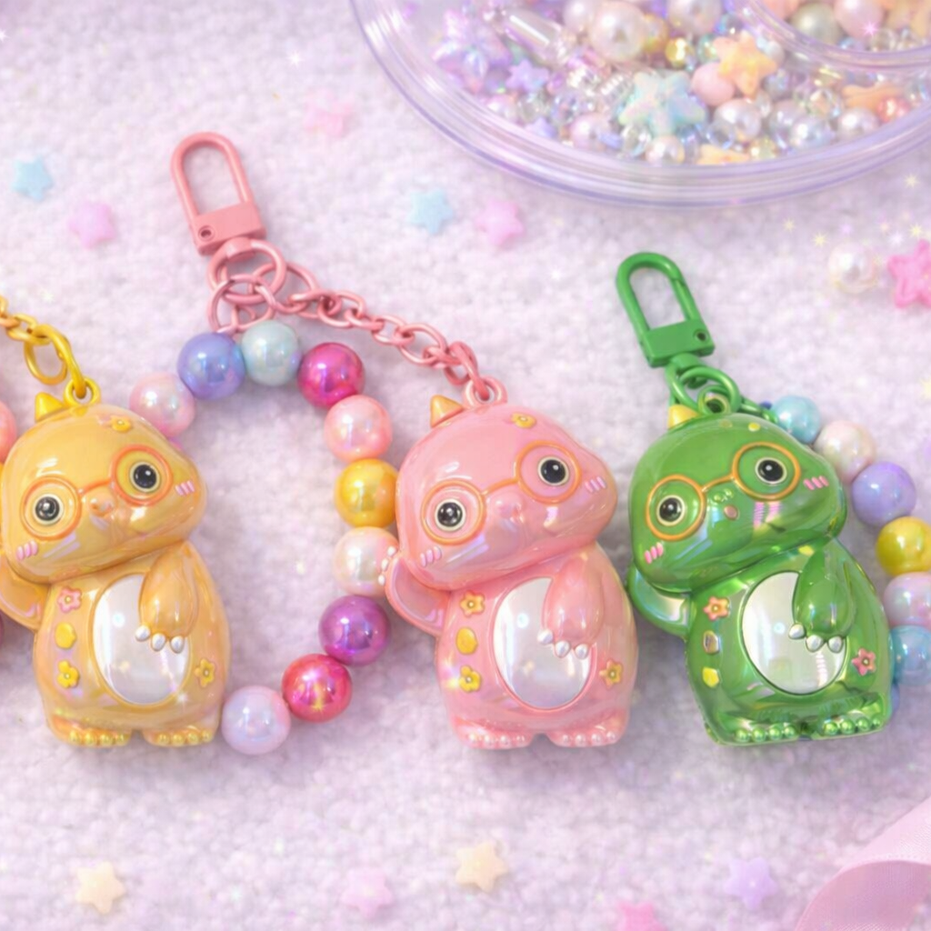 Porte-clés/ Charms téléphone Galaxy Dino Kawaii