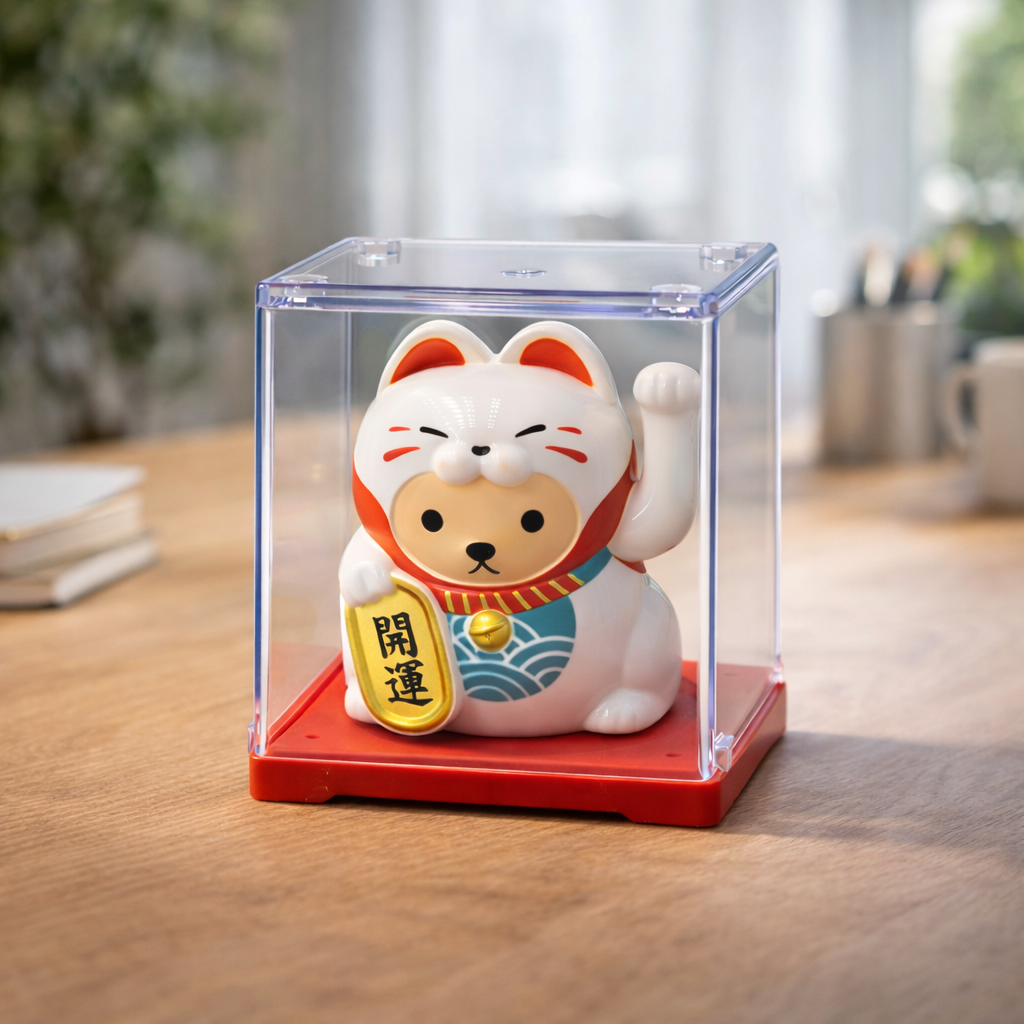 Lucky Cat Kawaï Multicolore Déguisé - Solaire