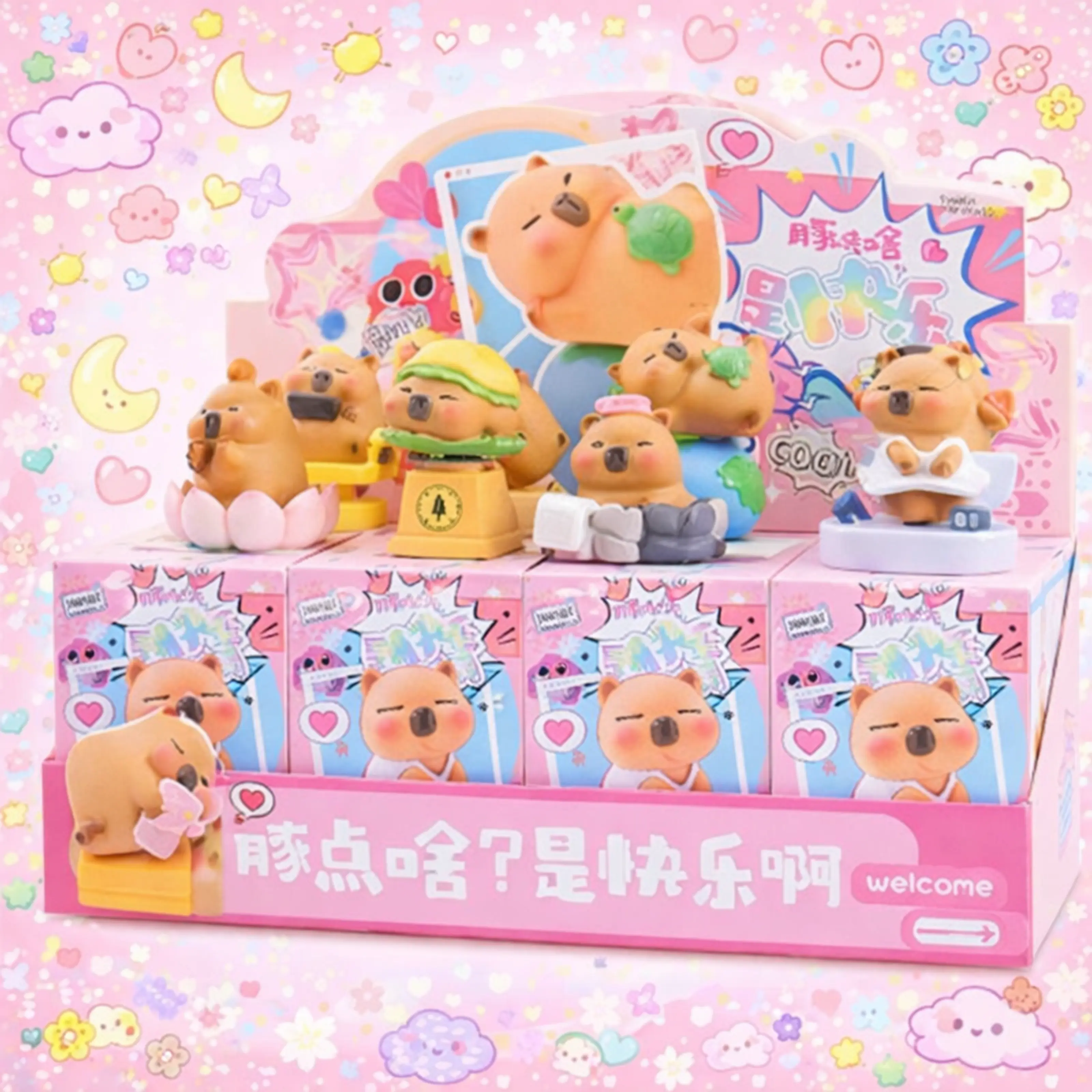 Capybara Box Buy wholesale Blind box Capybara Kawai - Boite mystère Capybaras figurines