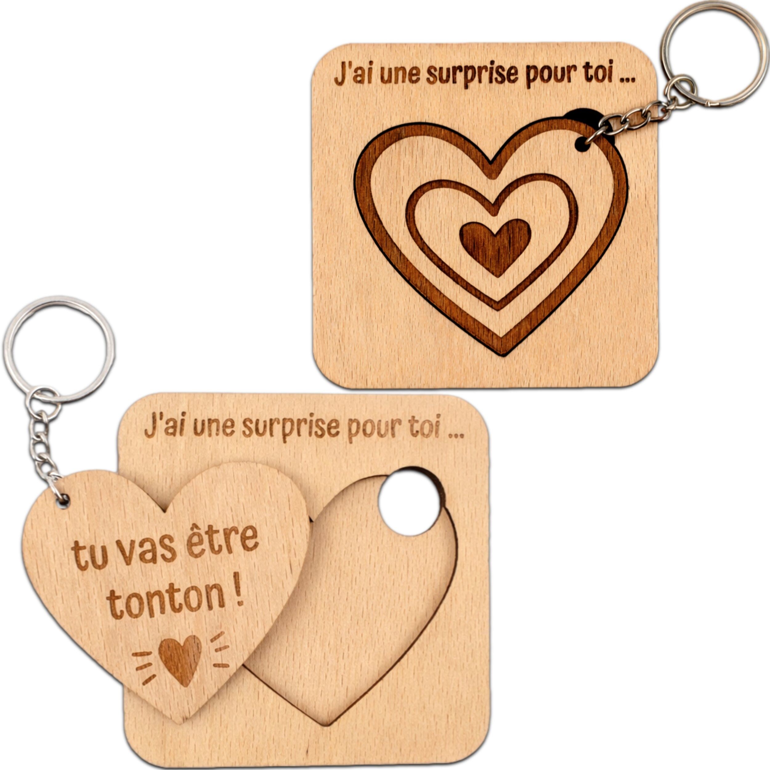 Pregnancy/birth announcement keychain – You're going to be an uncle!– gift for uncle – gift for birth announcement – ​​gift for pregnancy announcement