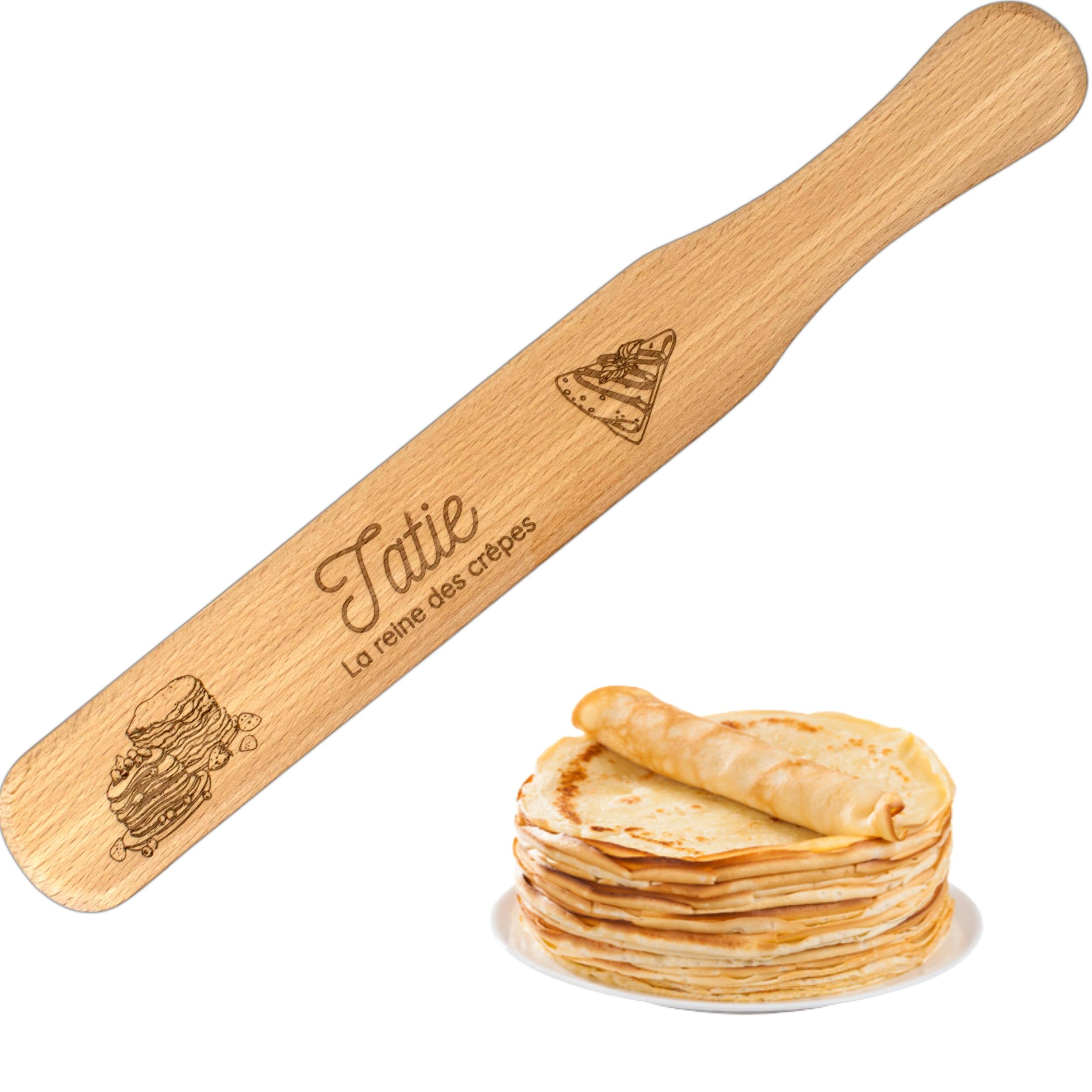 Beechwood crepe spatula – Auntie the crepe queen – Auntie gift – Christmas gift – birthday gift