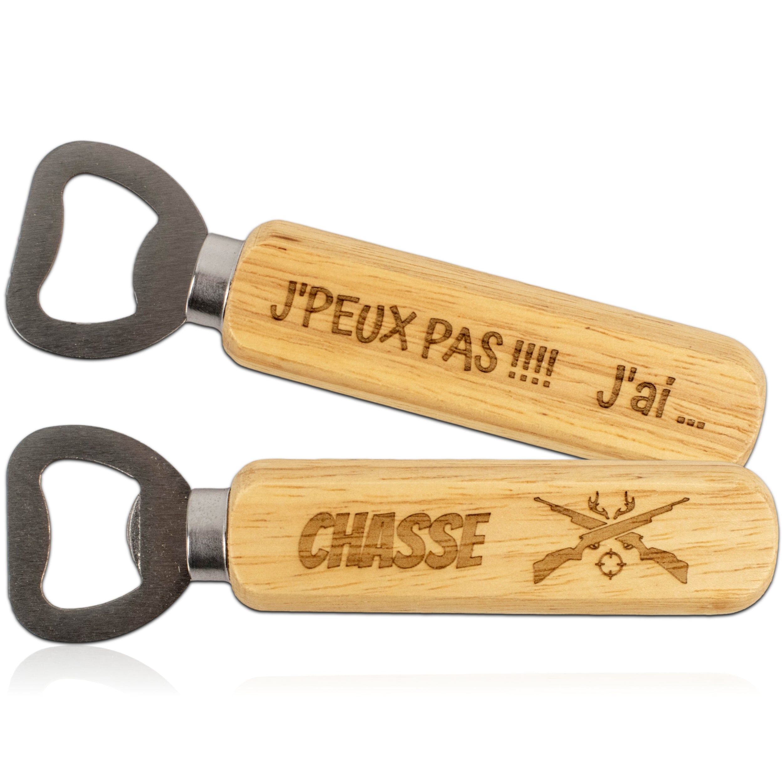 Wooden-handled bottle opener – I can't, I'm hunting!– hunter gift – Christmas gift – birthday gift