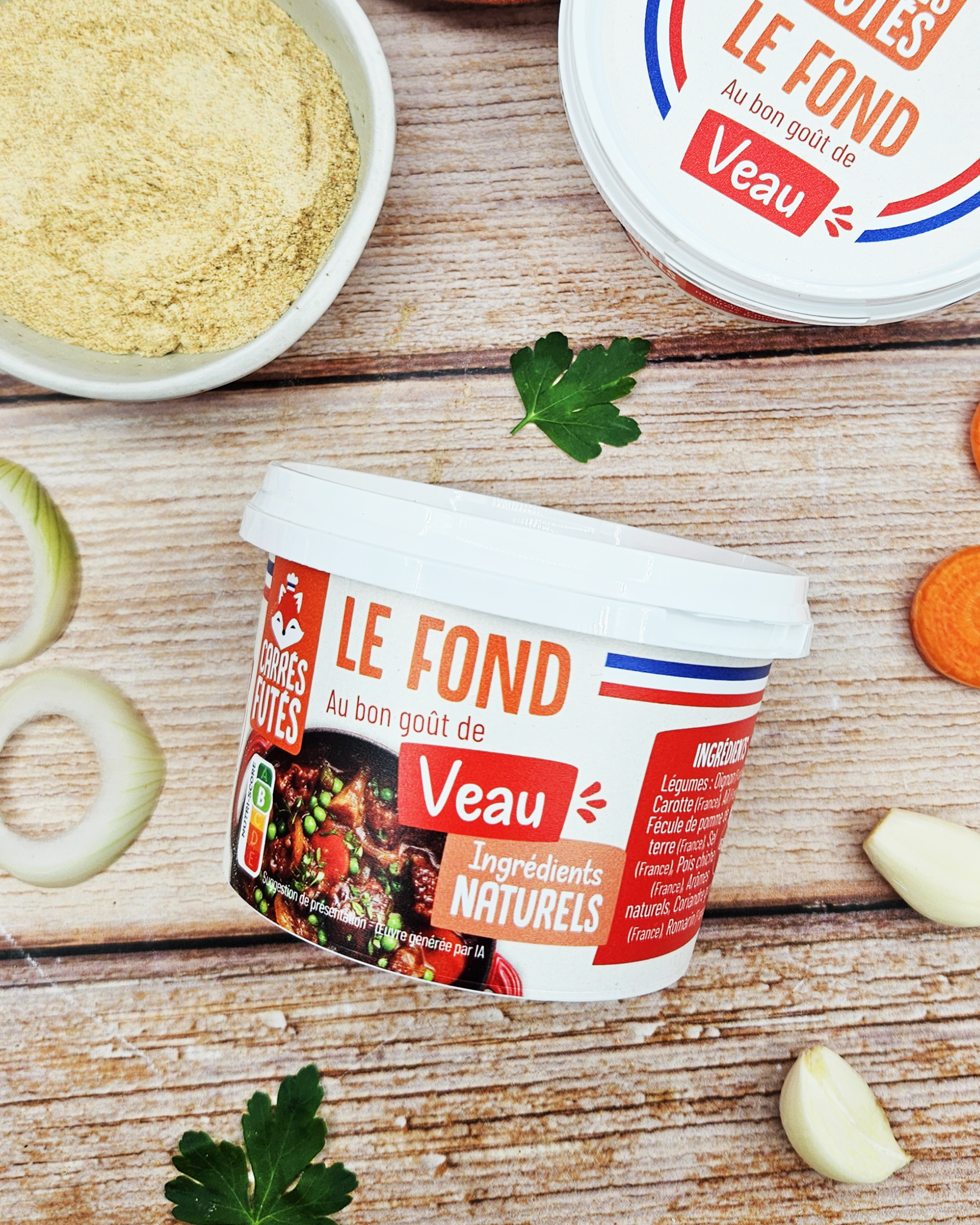 Fond Français goût veau - Carrés Futés