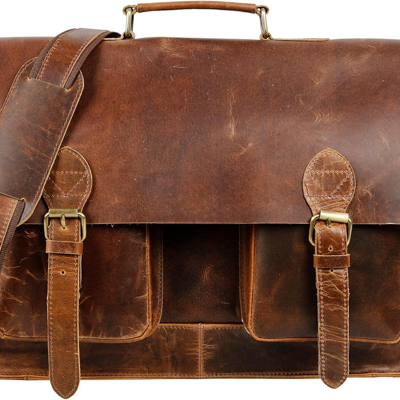 distressed leather computer backpack ladonna The Tooled leather + hide toe Backpack - Vintage Leather