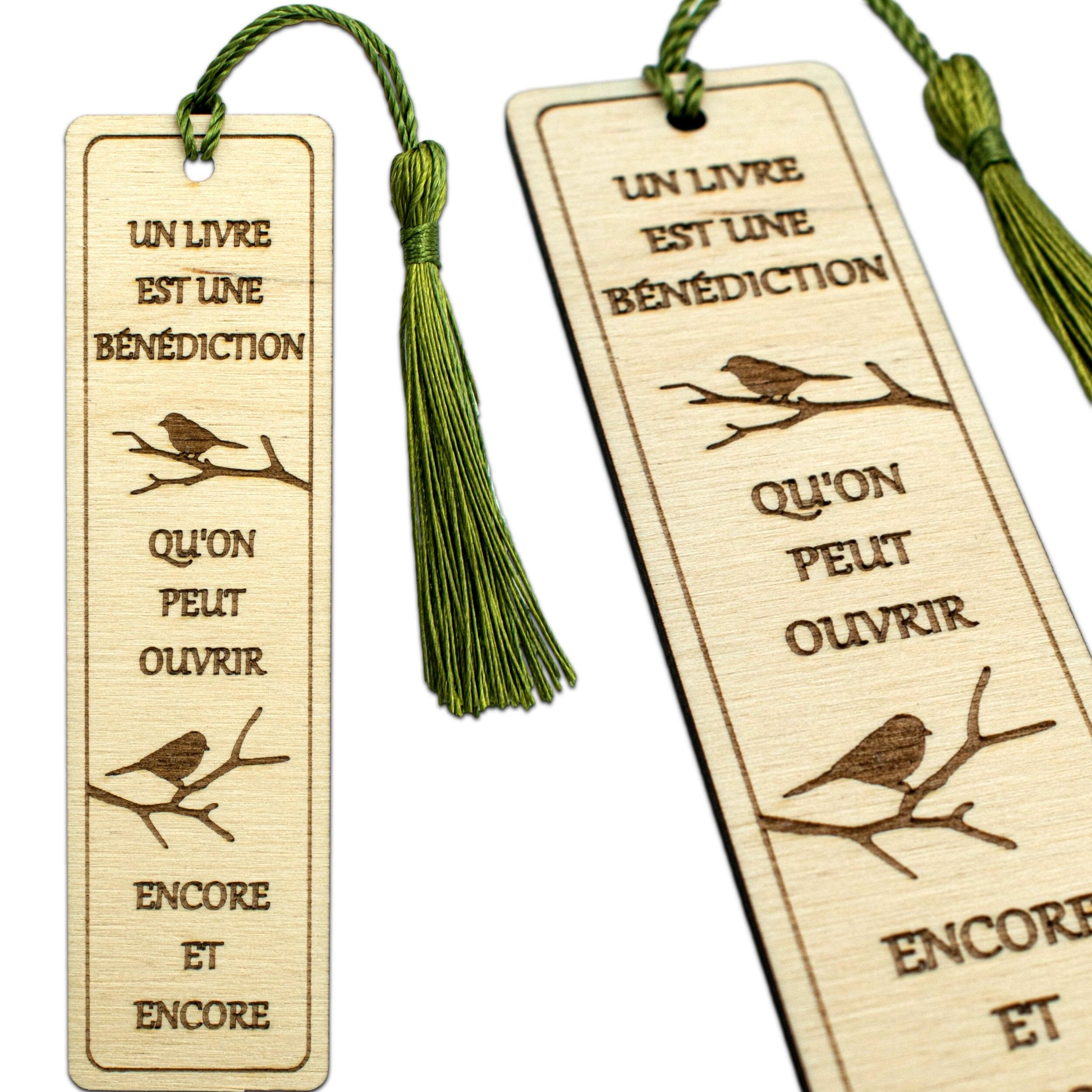 Wooden bookmarks – A book is a blessing – gift for a love of reading – Christmas gift – birthday gift