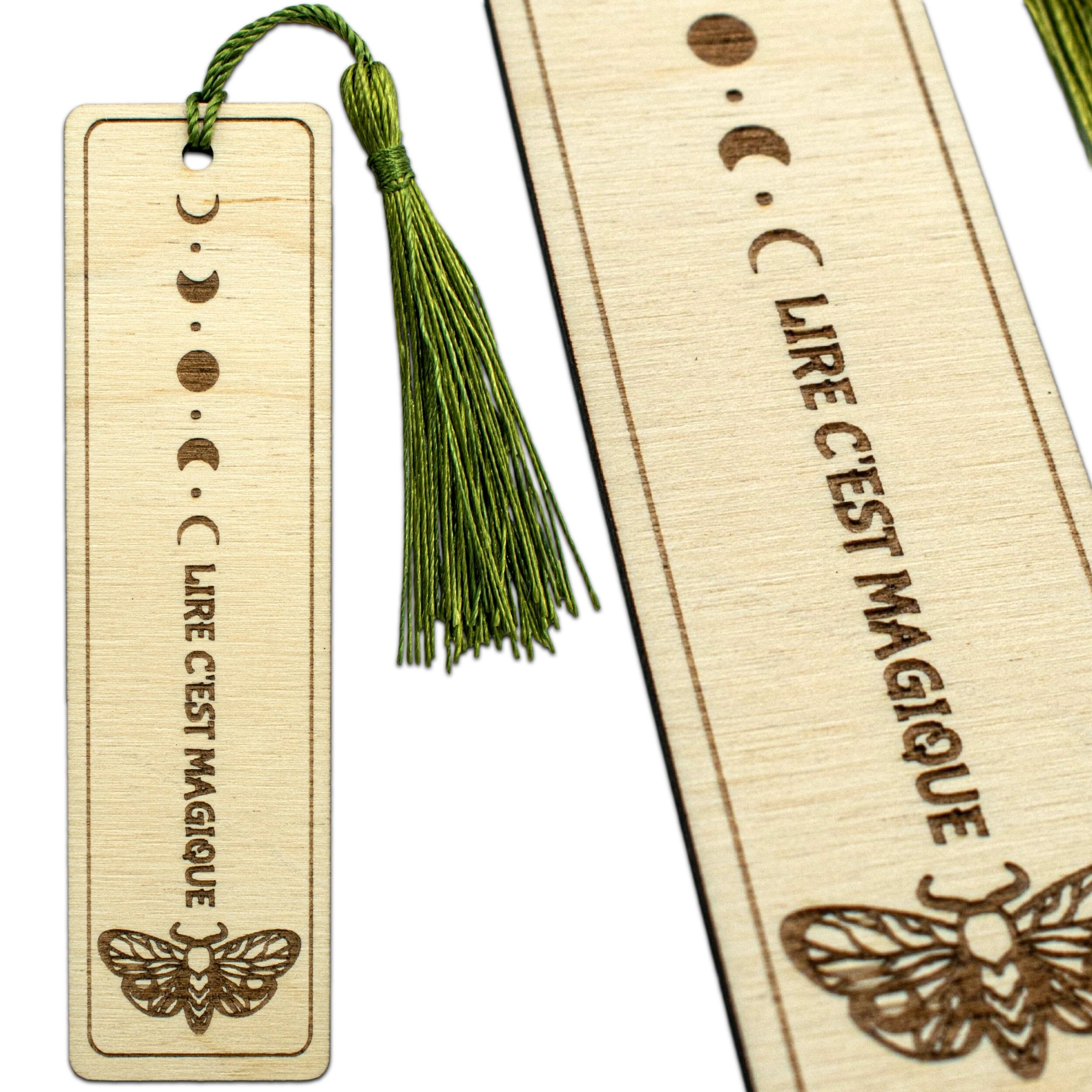 Wooden bookmarks – Reading is magic – gift for a love of reading – Christmas gift – birthday gift