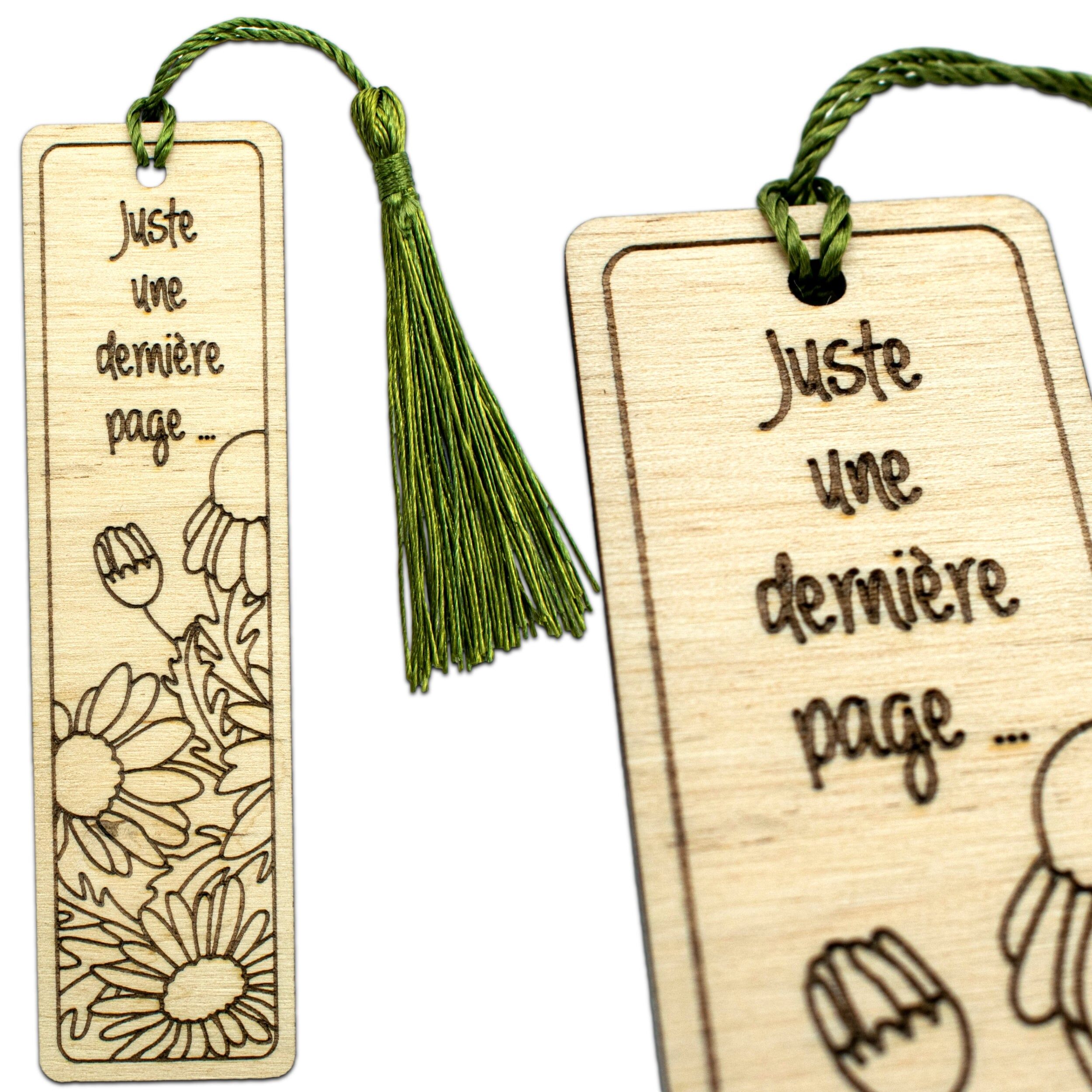 Wooden bookmark – Just one last page… – gift for reading enthusiasts – Christmas gift – birthday gift