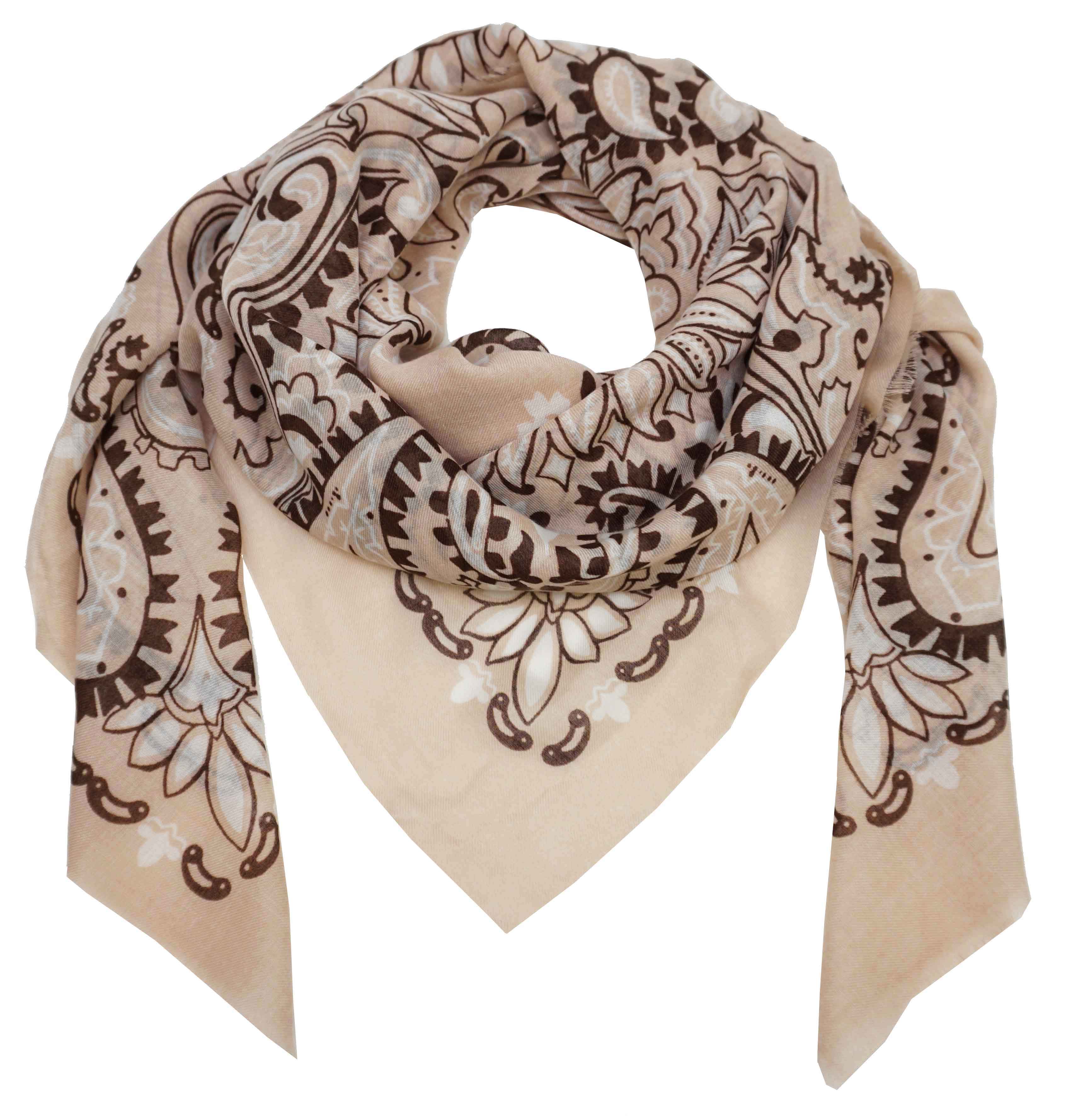 Patterned Square Scarf YF6673
