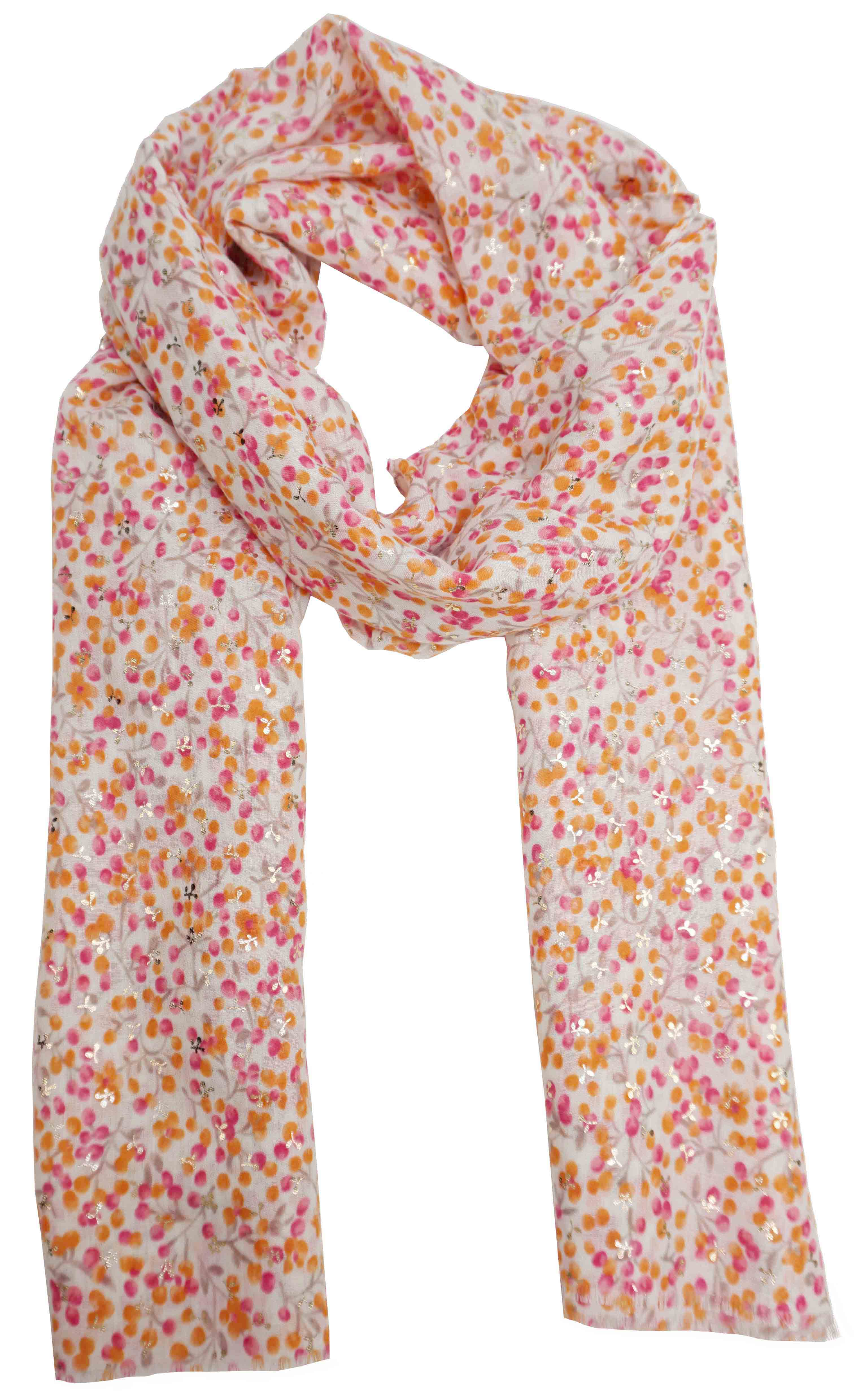 Scarf with small gold patterns YF6679