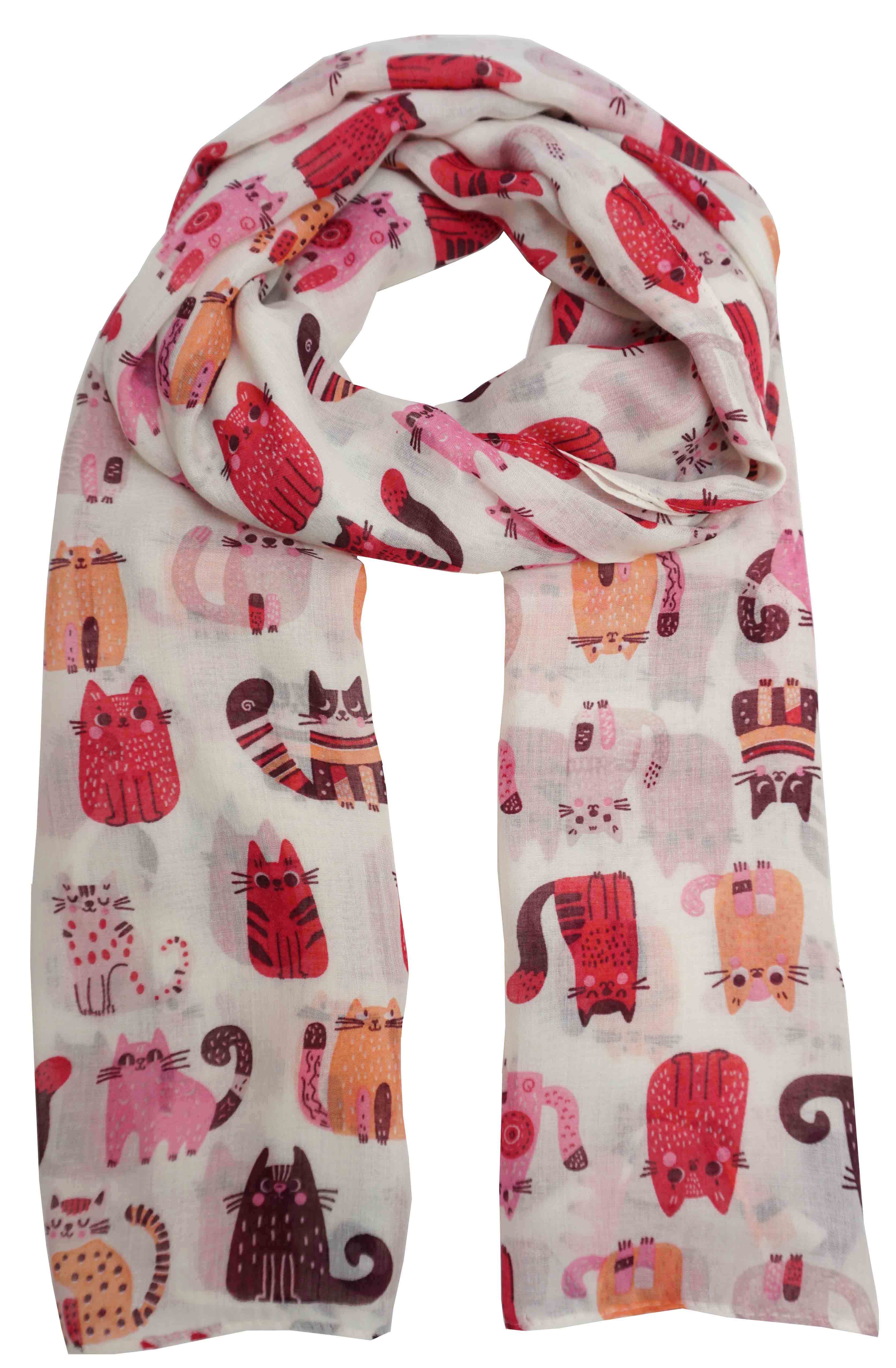 Cat Pattern Scarf YF6683