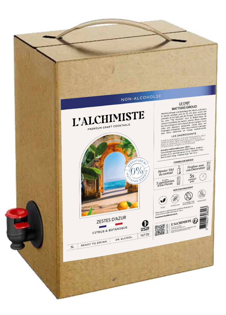 Cocktail Sans Alcool Zestes d'Azur - 2,5L