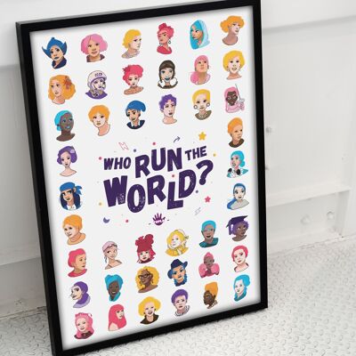Inspirierendes Poster – A4 – Wer regiert die Welt? (Englische Version)