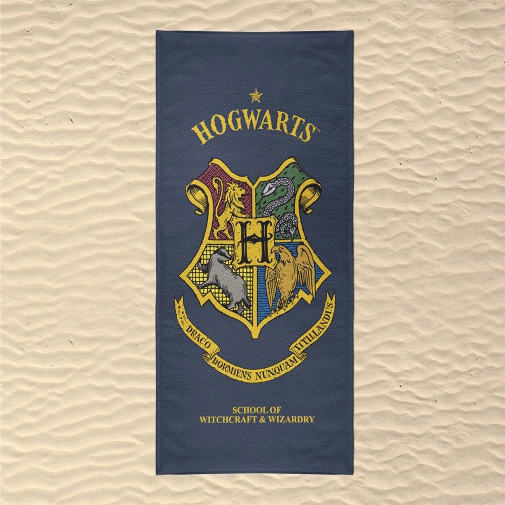 Serviette de Plage Harry Potter Blason Poudlard