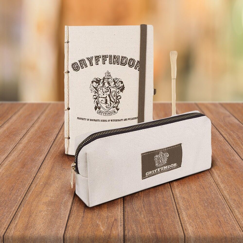 Set de Papeterie Harry Potter Gryffondor Eco-Friendly - Trousse, Carnet et Stylo