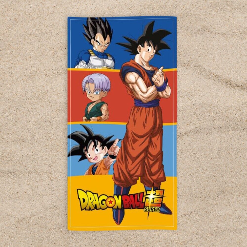 Dragon Ball Z Beach Towel - Son Goku, Vegeta, Son Gohan & Trunks