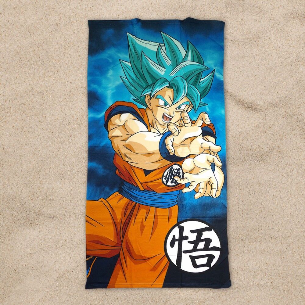 Dragon Ball Z Super Saiyan Blue Beach Towel