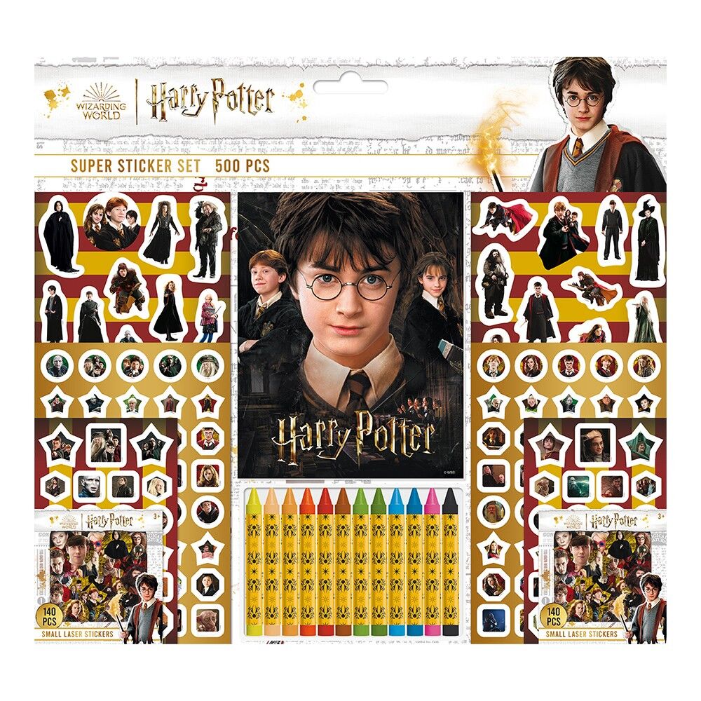 500-Piece Coloring Set, Colored Pencils & Stickers, Harry Potter Theme