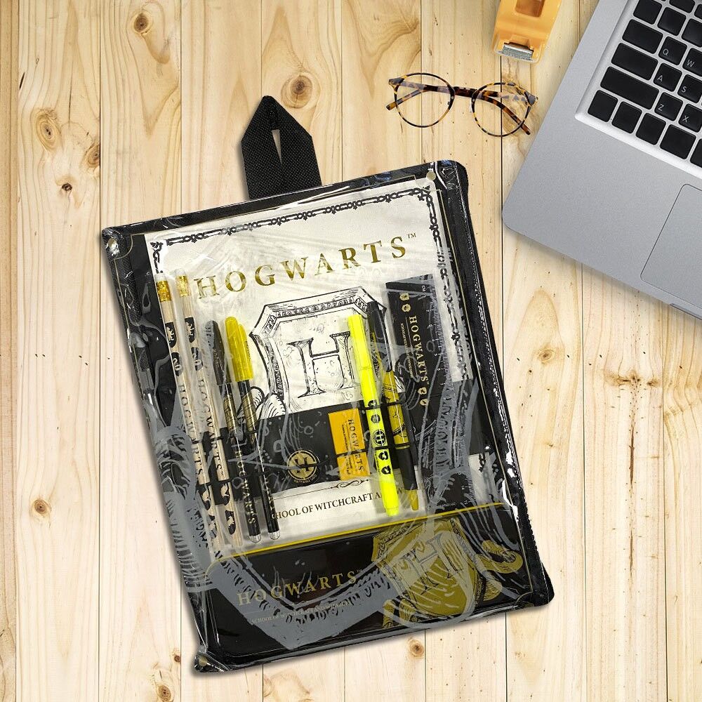 Harry Potter Hogwarts Black and Gold Stationery Set