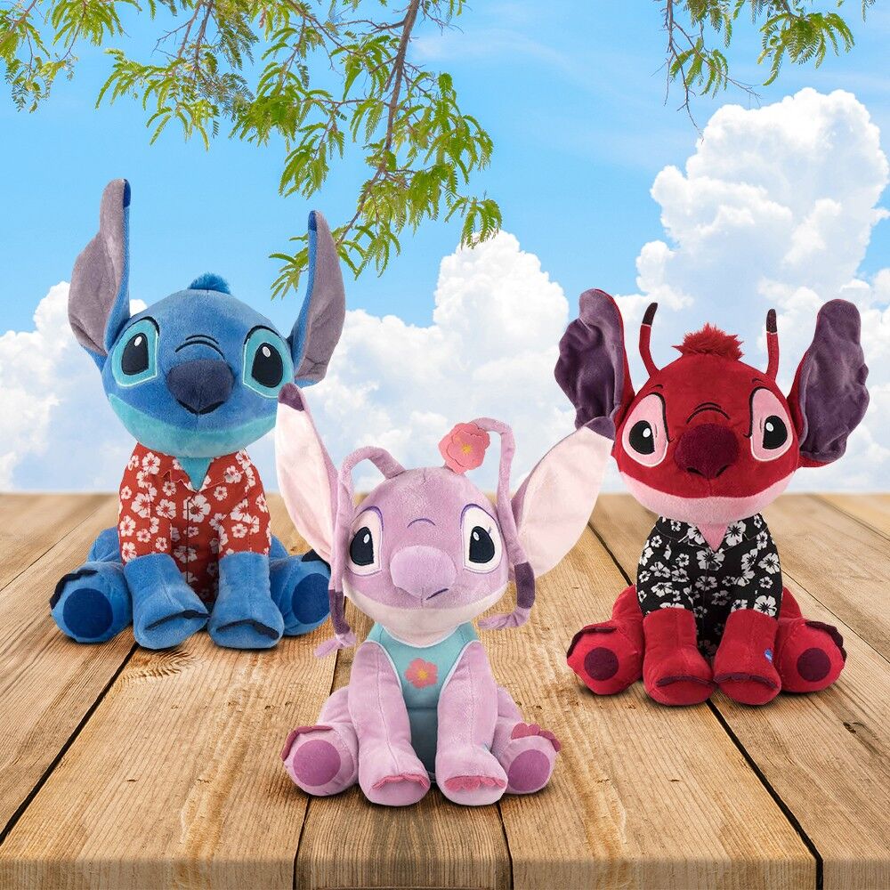 Plush Stitch, Angel & Leroy Hawaii Disney Sound 30 cm