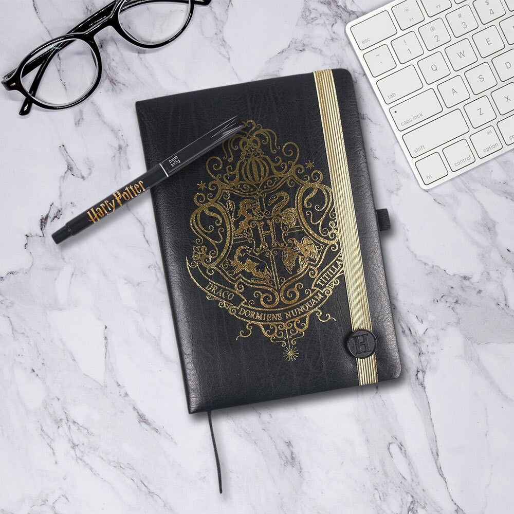 Harry Potter Hogwarts Stationery Set - Notebook and Pen
